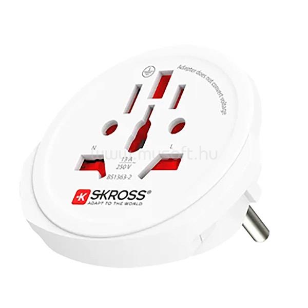 NEDIS Skross SKR1500211EC utazó adapter, Világról - Európába, 2 és 3 pólusú eszközökhöz, több mint 220 úti célból
