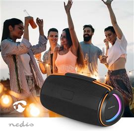 NEDIS SPBT3026BK akkumulátoros bluetooth hangszóró 60W, 6 óra játékidő, IPX4, TWS SPBT3026BK small