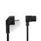 NEDIS táp kábel IEC-320-C13, 3 x 0.75 mm, pipa csatlakozó, hossz 2m, CEGL10020BK20 CEGL10020BK20 small
