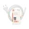 NEDIS táp kábel IEC-320-C7, 2 x 0.75 mm˛, hossz 2m, fehér, CEGL11040WT20 CEGL11040WT20 small