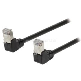 NEDIS Valueline VLCP85127B30  SF/UTP Cat5e patch kábel, RJ45, 10/100/1000 Mbit/s, hossz 3m, fekete VLCP85127B30 small