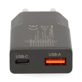 NEDIS WCHA30BK gyorstöltő USB-A / USB-C töltő, PD3.0, 30W WCHA30BK small