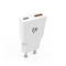 NEDIS WCHA30WT gyorstöltő USB-A / USB-C töltő, GaN, PD3.0, QC, Gyorstöltési funkció 1,5 / 2,0 / 2,5 / 3,0 A, 30W, fehér WCHA30WT small