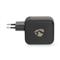NEDIS WGCHA100WBK töltő 100 W, GaN, PD3.0, QC 2,5 / 3,0 / 5,0 A, Kimenetek száma: 3, USB-A / 2x USB-C, fekete WGCHA100WBK small