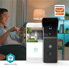 NEDIS WIFICDP21BK WIFI videó kapucsengő (kapu telefon), 3MP Full HD 1296p, felhőtárhely / microSD foglalat, akkumulátor WIFICDP21BK small