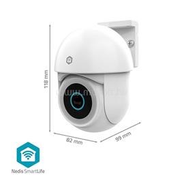 NEDIS WIFICO22CWT kültéri kamera, Wi-Fi , 3MP Full HD 1296p, Pan tilt,  IP65, Felhőtárhely (opcionális) / microSD, Onvif WIFICO22CWT small