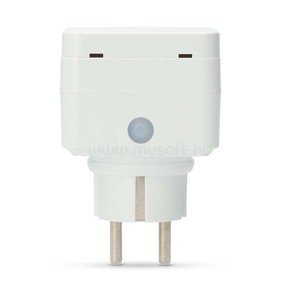 NEDIS WIFIPO130FWT kültéri okos konnektor, Wi-Fi, IP44, fogyasztás mérő, 3680 W, földelt érintkező, AndroidT / IOS