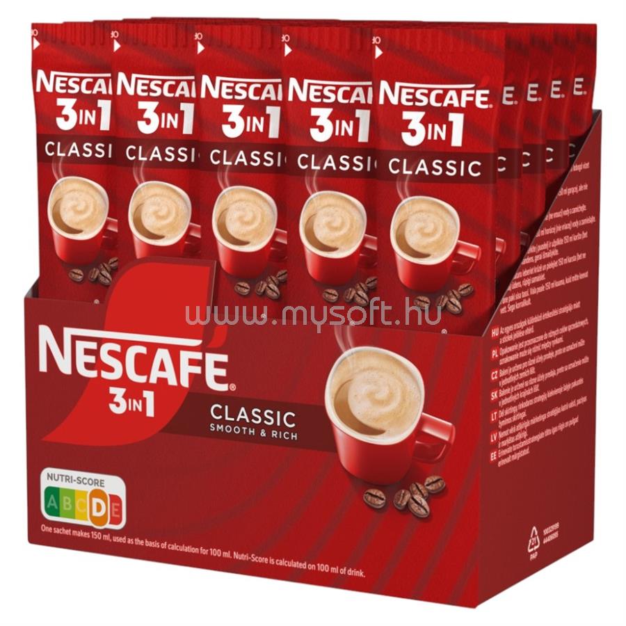 NESCAFE Kávé instant, 28 x 16,5g, 3in1 Classic