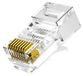 NESTRON UTP RJ45 csatlakozó; Cat5e; fali és patch kábelekhez; 100 db/csomag NPN-RJ45-1C5U-PC100 small
