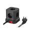 NEWELL GaN Power Cube 9 in 1 töltő / hosszabító, 9 készülékhez, 5 konnektor + 3 USB-A port + 1 USB-C port, 4000W (fekete) NL4387 small