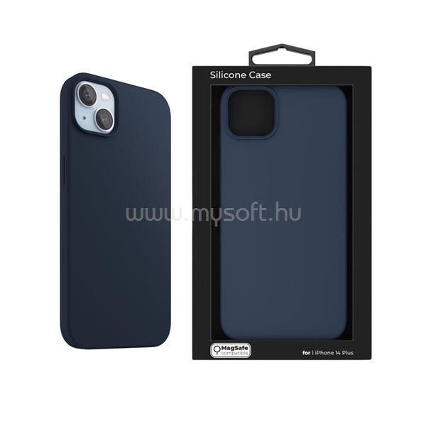 NEXTONE IPH-14MAX-MAGSAFE-BLUE iPhone 14 Plus kék szilikon MagSafe hátlap