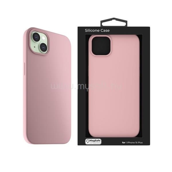 NEXTONE IPH-15PLUS-MAGSAFE-PINK iPhone 15 Plus rózsaszín szilikon MagSafe hátlap