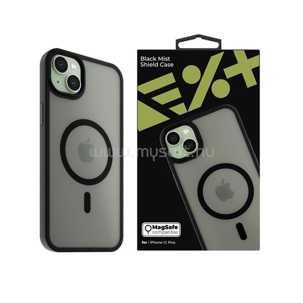 NEXTONE IPH-15PLUS-MAGSF-MISTCASE-BLK iPhone 15 Plus fekete szilikon MagSafe hátlap
