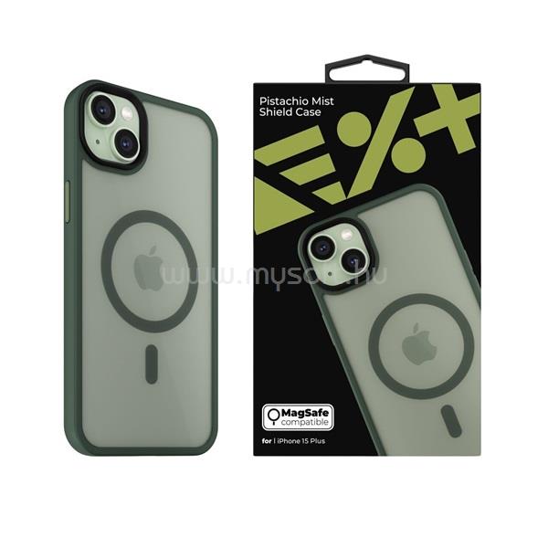 NEXTONE IPH-15PLUS-MAGSF-MISTCASE-PTC iPhone 15 Plus pisztáciazöld szilikon MagSafe hátlap