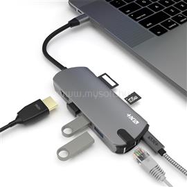 NEXTONE PD-PRO-HUB USB-C Pro többportos szürke adapter PD-PRO-HUB small