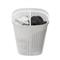 NHG IRIS Seoul Oval ovális szennyeskosár tetővel 61 literes (fehér) NHG_60310800 small