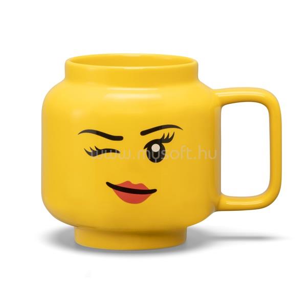 NHG LEGO CERAMIC MUG LARGE WINKING GIRL kerámia bögre 530ml