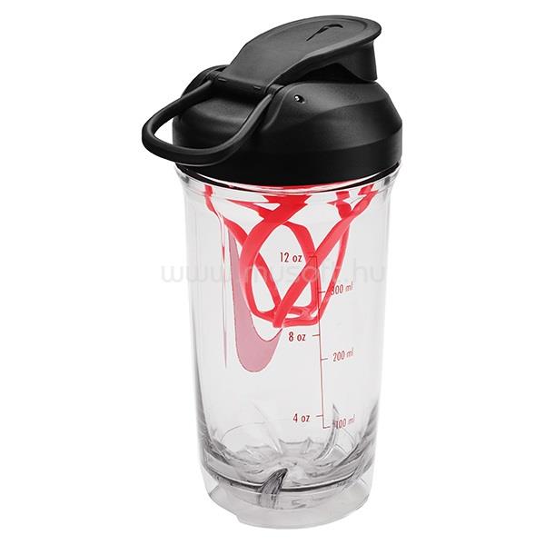 NIKE 25 101.2242.912.16 átlátszó shaker kulacs (piros)