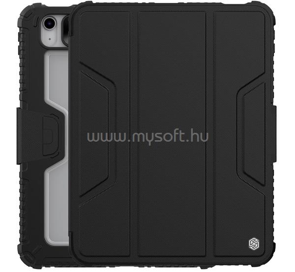 NILLKIN IPAD 11 (2025) / 10.9 (2022) BUMPER PRO szilikon telefonvédő aktív FLIP, asztali tartó, FEKETE