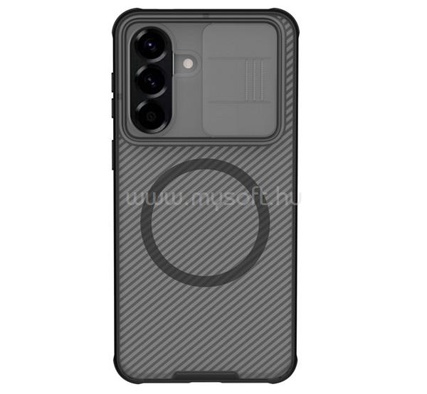 NILLKIN Samsung A57 5G NILLKIN CAMSHIELD PRO MAGNETIC műanyag telefonvédő ütésállóság, csíkos, ÁTLÁTSZÓ/FEKETE