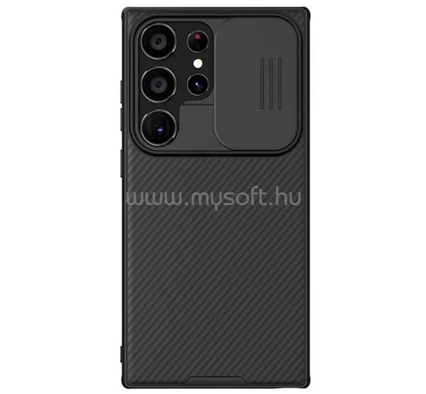 NILLKIN Samsung S24 Ultra CAMSHIELD PRO MAGNETIC műanyag telefonvédő ütésállóság, csíkos, FEKETE