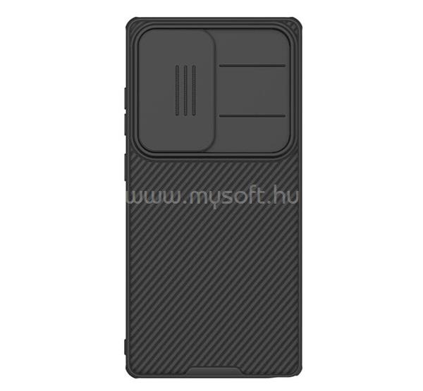 NILLKIN Samsung S25 Ultra CAMSHIELD PRO MAGNETIC műanyag telefonvédő ütésállóság, csíkos, FEKETE