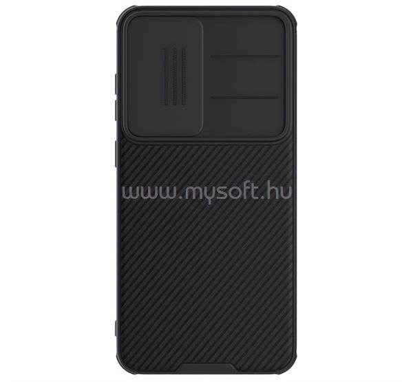 NILLKIN Samsung S25 CAMSHIELD PRO MAGNETIC műanyag telefonvédő ütésállóság, csíkos, FEKETE