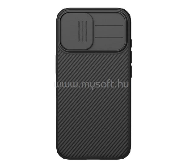 NILLKIN iPhone 17 NILLKIN CAMSHIELD PRO MAGNETIC műanyag telefonvédő ütésállóság, csíkos, FEKETE