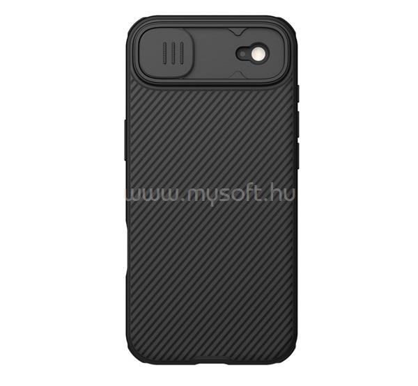 NILLKIN iPhone Air NILLKIN CAMSHIELD PRO MAGNETIC műanyag telefonvédő ütésállóság, csíkos, FEKETE