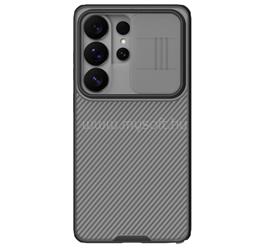 NILLKIN Samsung S26 Ultra NILLKIN CAMSHIELD PRO szilikon telefonvédő ütésállóság, csíkos, ÁTLÁTSZÓ/FEKETE GP-180875 small