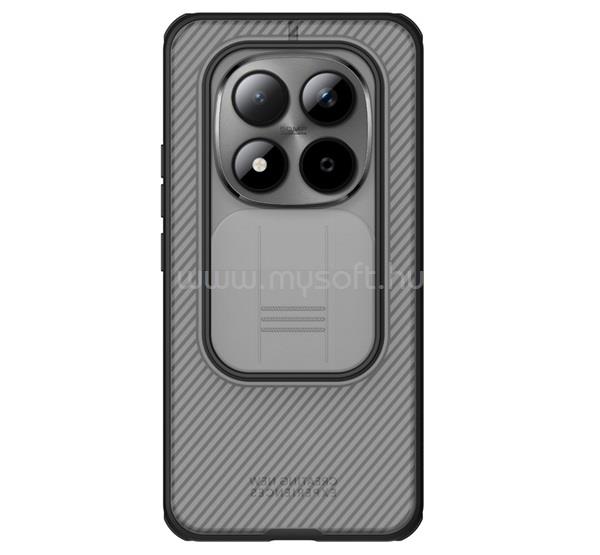 NILLKIN Poco M8 Pro NILLKIN CAMSHIELD PRO szilikon telefonvédő ütésállóság, csíkos, ÁTLÁTSZÓ/FEKETE