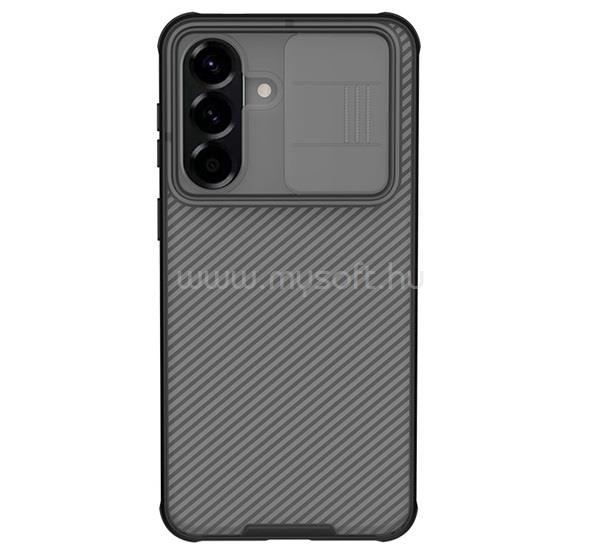 NILLKIN Samsung A57 5G NILLKIN CAMSHIELD PRO szilikon telefonvédő ütésállóság, csíkos, ÁTLÁTSZÓ/FEKETE