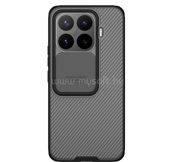 NILLKIN Xiaomi 17T Pro NILLKIN CAMSHIELD PRO szilikon telefonvédő ütésállóság, csíkos, ÁTLÁTSZÓ/FEKETE