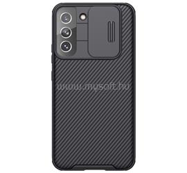 NILLKIN Samsung S22 Ultra CAMSHIELD PRO szilikon telefonvédő ütésállóság, csíkos, FEKETE GP-111735 small