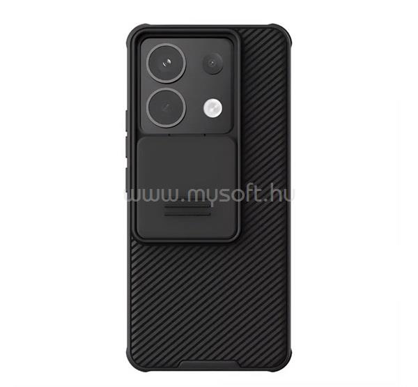 NILLKIN Poco X6 / Redmi Note 13 Pro 5G NILLKIN CAMSHIELD PRO szilikon telefonvédő ütésállóság, csíkos, FEKETE