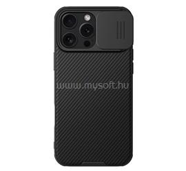 NILLKIN iPhone 16 Pro Max CAMSHIELD PRO szilikon telefonvédő ütésállóság, csíkos, FEKETE GP-162028 small