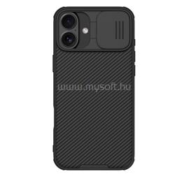 NILLKIN iPhone 16 CAMSHIELD PRO szilikon telefonvédő ütésállóság, csíkos, FEKETE GP-162030 small