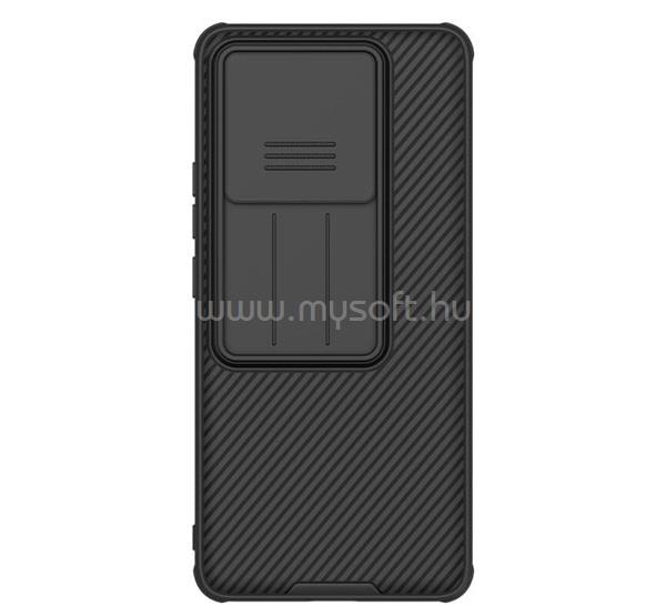 NILLKIN Xiaomi 14T Pro 5G NILLKIN CAMSHIELD PRO szilikon telefonvédő ütésállóság, csíkos, FEKETE