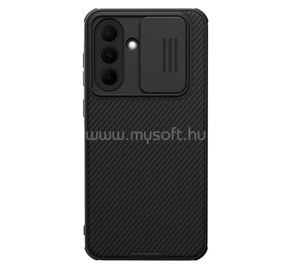 NILLKIN Samsung A56 5G NILLKIN CAMSHIELD PRO szilikon telefonvédő ütésállóság, csíkos, FEKETE