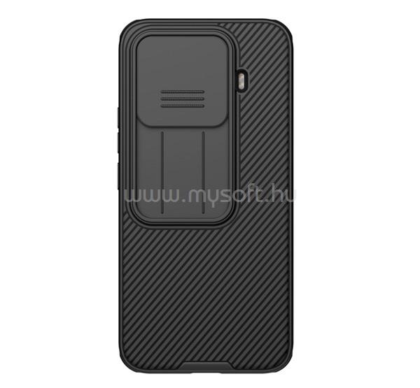 NILLKIN Xiaomi 15T Pro NILLKIN CAMSHIELD PRO szilikon telefonvédő ütésállóság, csíkos, FEKETE