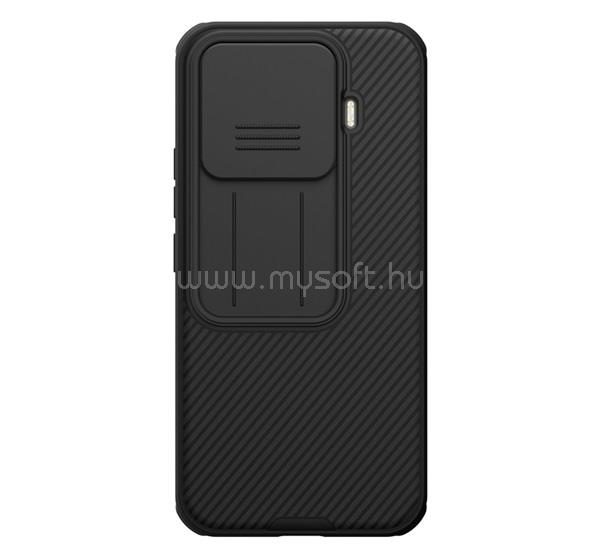 NILLKIN Xiaomi 17T NILLKIN CAMSHIELD PRO szilikon telefonvédő ütésállóság, csíkos, FEKETE