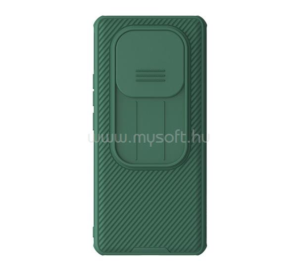 NILLKIN Poco X7 / Redmi Note 14 Pro 5G NILLKIN CAMSHIELD PRO szilikon telefonvédő ütésállóság, csíkos, SÖTÉTZÖLD