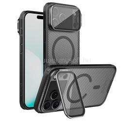 NILLKIN iPhone 18 Pro Max / 17 Pro Max NILLKIN CAMSHIELD PROP MAGNETIC szilikon telefonvédő ütésállóság, csíkos, FEKETE GP-175246 small