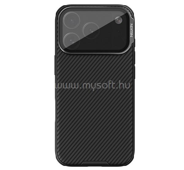 NILLKIN iPhone 18 Pro / 17 Pro NILLKIN CAMSHIELD PROP MAGNETIC szilikon telefonvédő ütésállóság, csíkos, FEKETE