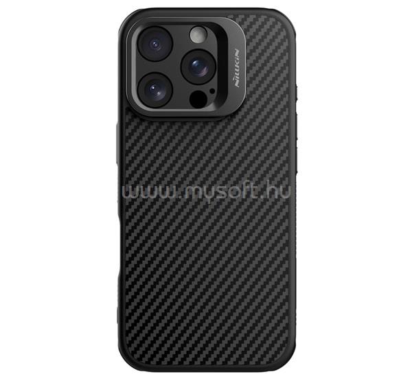 NILLKIN iPhone 16 Pro CARBOPROP szilikon telefonvédő ütésállóság, karbon minta, FEKETE