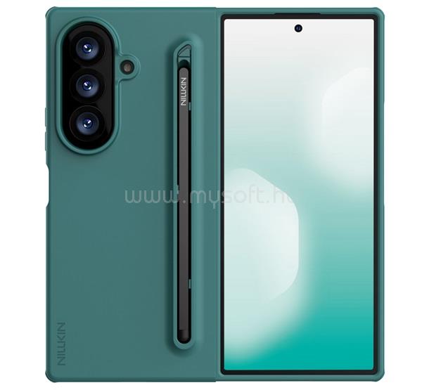 NILLKIN Samsung Z Fold8 Ultra NILLKIN FLEX PURE FOLD szilikon telefonvédő ultravékony, matt + érintő ceruza, SÖTÉTZÖLD