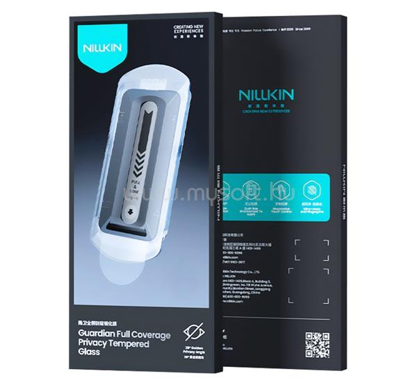 NILLKIN iPhone Air NILLKIN GUARDIAN képernyővédő üveg 2.5D, 9H + segédkeret, FEKETE