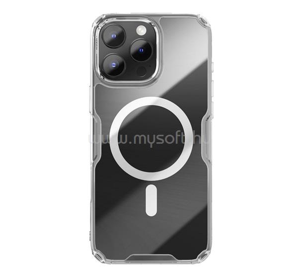 NILLKIN iPhone 16 Pro Max NATURE PRO MAGNETIC műanyag telefonvédő ütésállóság, MagSafe, ÁTLÁTSZÓ
