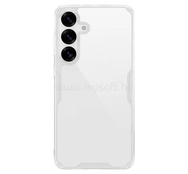 NILLKIN Samsung S25 NATURE PRO szilikon telefonvédő ütésállóság, légpárnás sarok, ÁTLÁTSZÓ