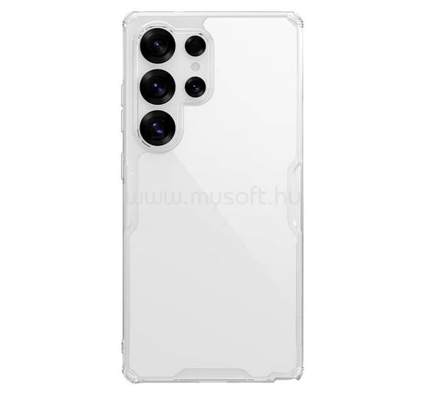 NILLKIN Samsung S25 Ultra NATURE PRO szilikon telefonvédő ütésállóság, légpárnás sarok, ÁTLÁTSZÓ